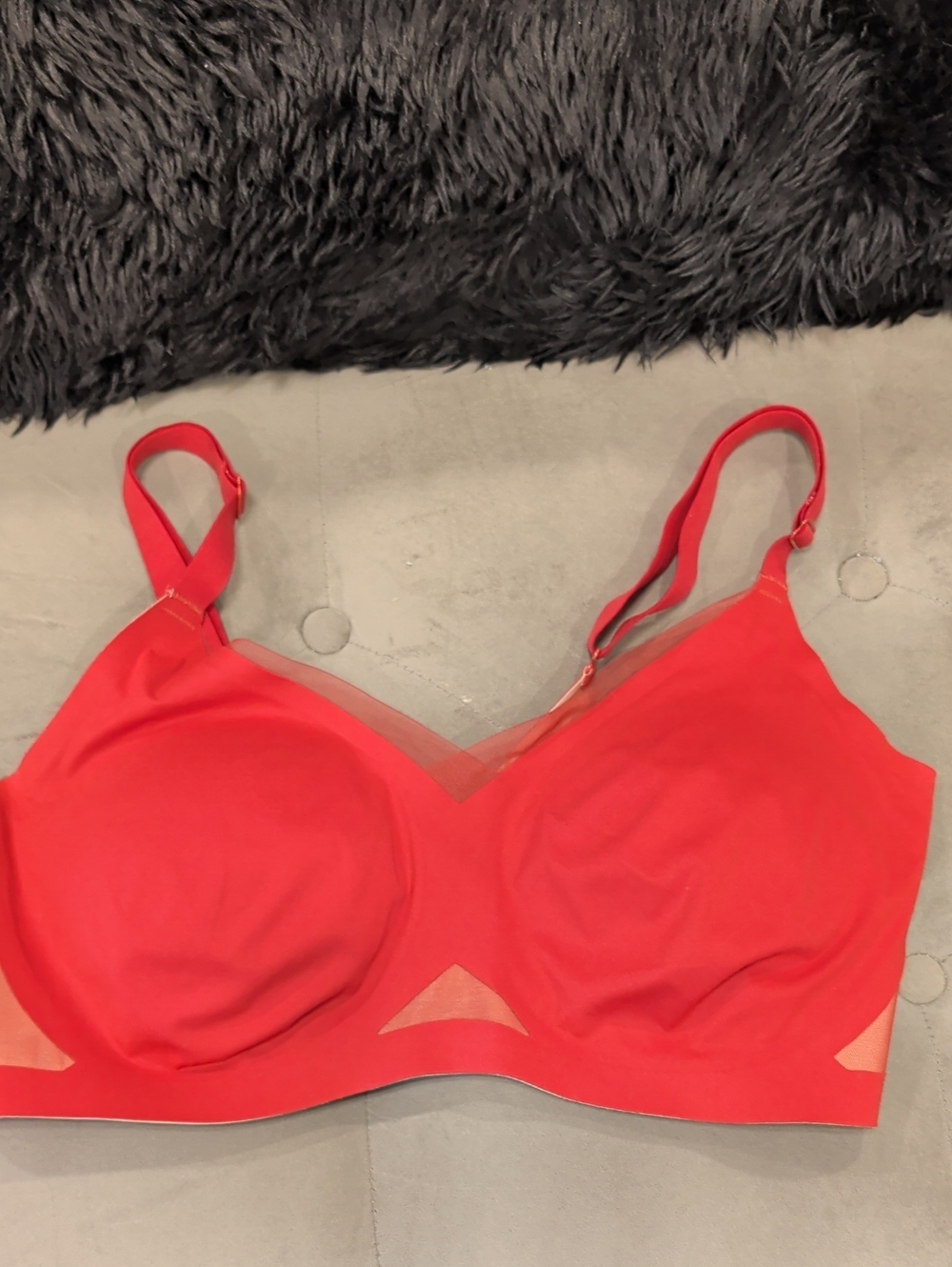 Honeylove Smooth Wireless Bra in Bright Red